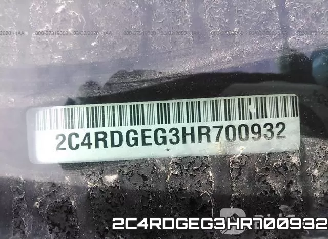 2C4RDGEG3HR700932 фото 10