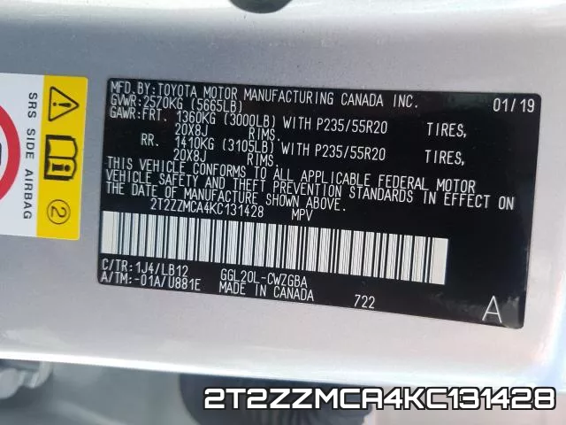 2T2ZZMCA4KC131428 фото 2