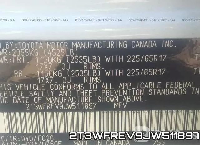 2T3WFREV9JW511897 фото 9