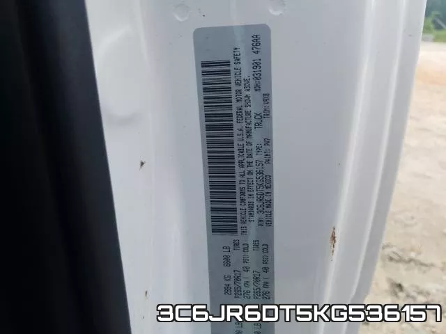 3C6JR6DT5KG536157 фото 2