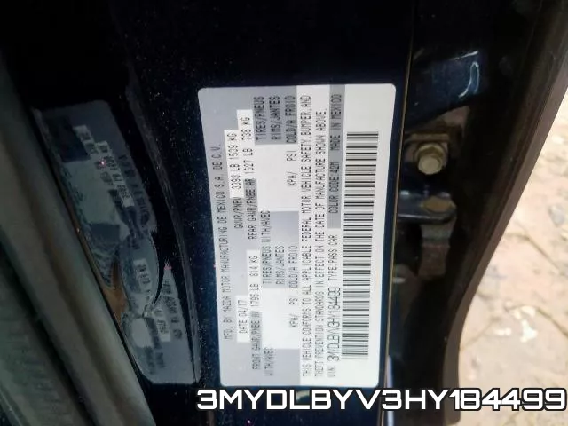 3MYDLBYV3HY184499 фото 2