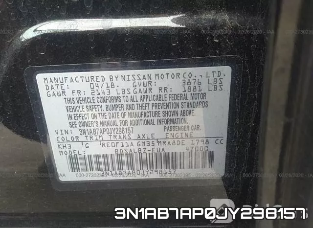 3N1AB7AP0JY298157 фото 10