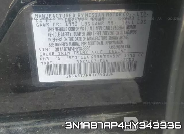 3N1AB7AP4HY343336 фото 10