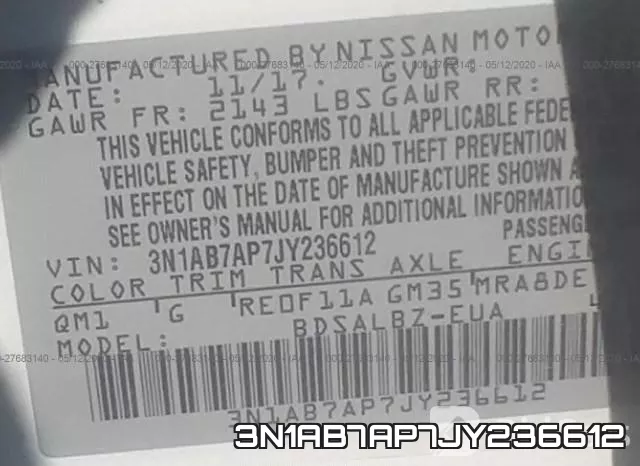 3N1AB7AP7JY236612 фото 10