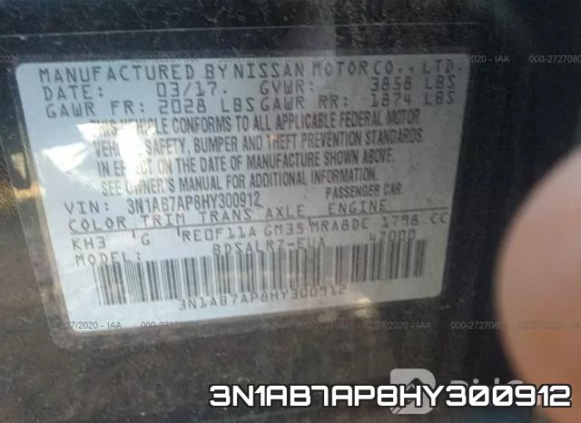 3N1AB7AP8HY300912 фото 10