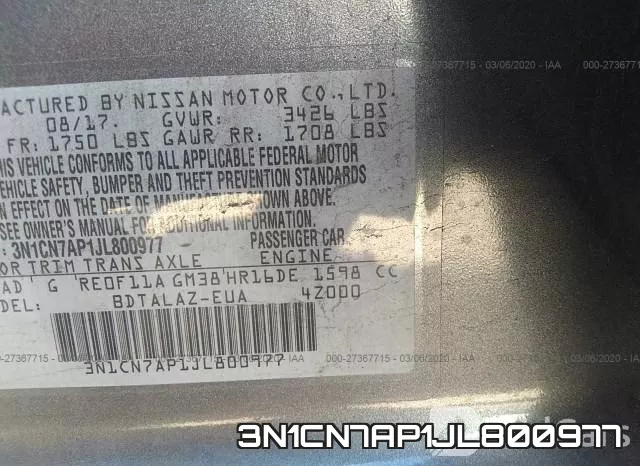 3N1CN7AP1JL800977 фото 10