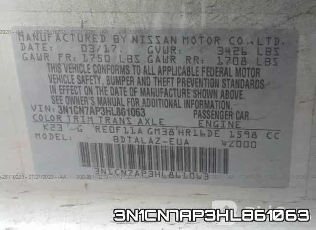 3N1CN7AP3HL861063 фото 10