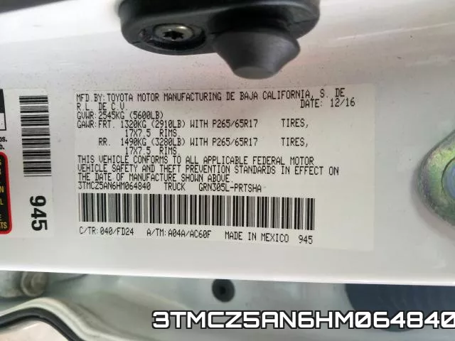 3TMCZ5AN6HM064840 фото 2