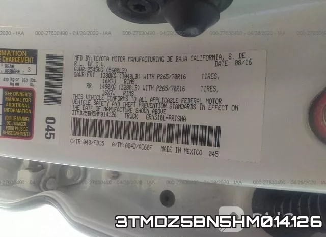 3TMDZ5BN5HM014126 фото 10