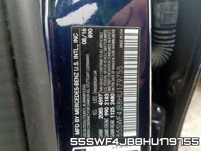 55SWF4JB8HU179755 фото 2