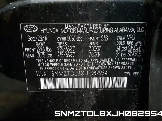 5NMZTDLBXJH082954 фото 2