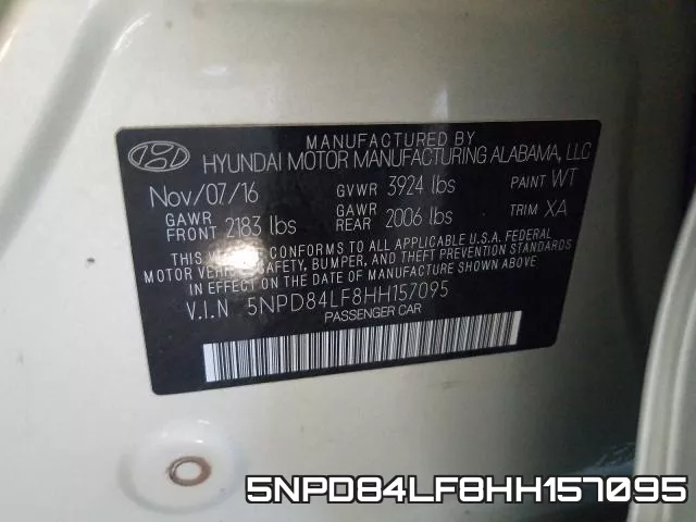 5NPD84LF8HH157095 фото 2
