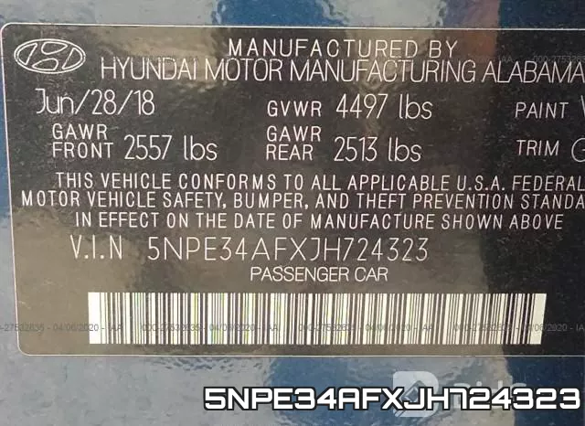 5NPE34AFXJH724323 фото 10