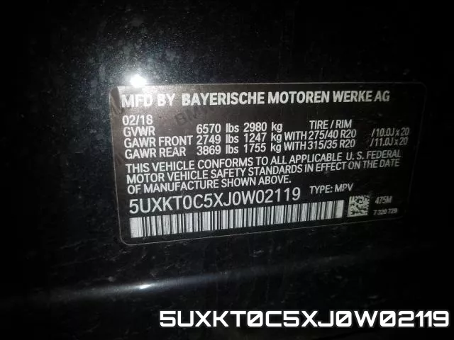 5UXKT0C5XJ0W02119 фото 2