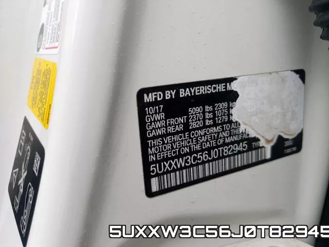 5UXXW3C56J0T82945 фото 2