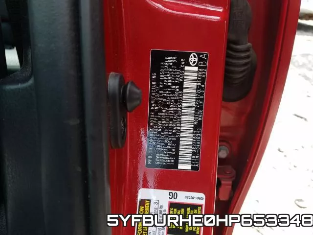 5YFBURHE0HP653348 фото 2