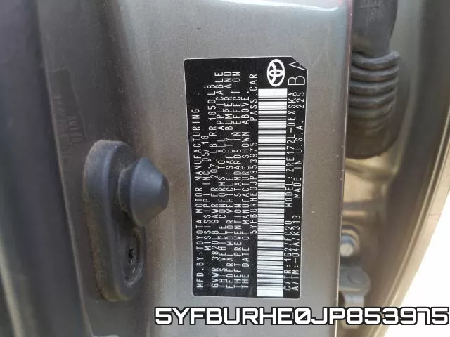 5YFBURHE0JP853975 фото 2
