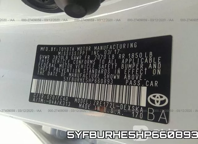 5YFBURHE5HP660893 фото 10