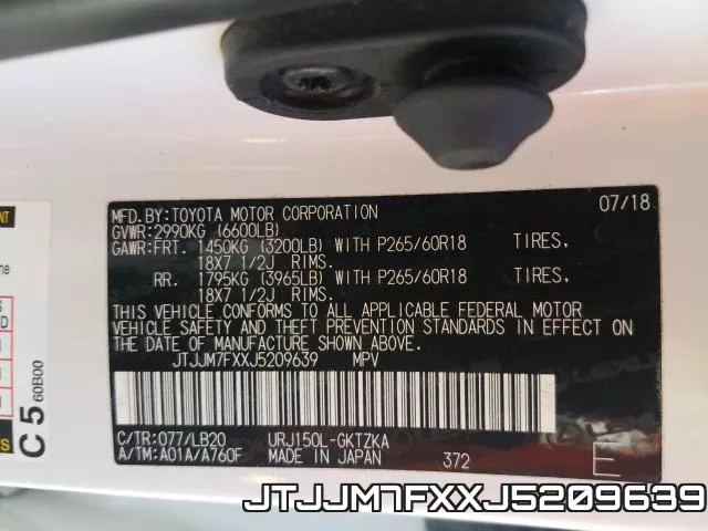 JTJJM7FXXJ5209639 фото 2