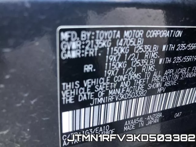 JTMN1RFV3KD503382 фото 2
