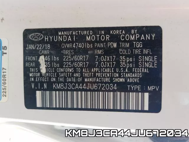 KM8J3CA44JU672034 фото 2