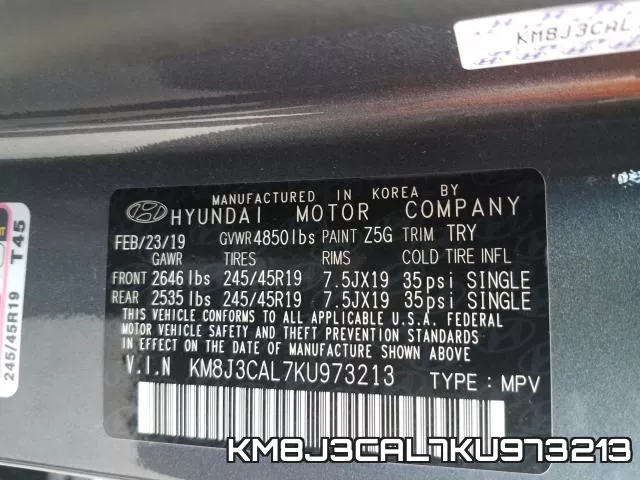 KM8J3CAL7KU973213 фото 2