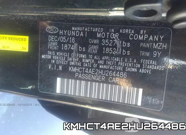 KMHCT4AE2HU264486 фото 10