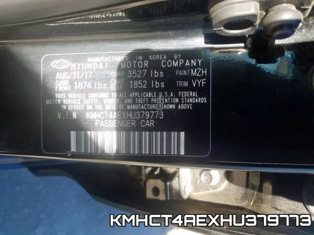 KMHCT4AEXHU379773 фото 2