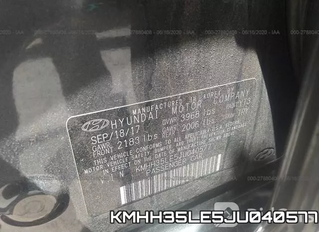 KMHH35LE5JU040577 фото 10