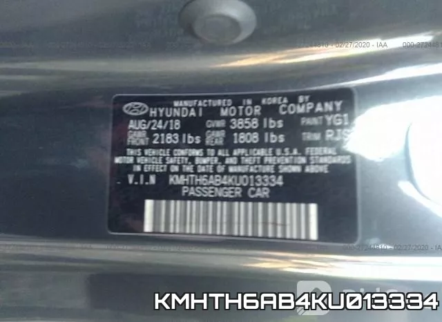 KMHTH6AB4KU013334 фото 10
