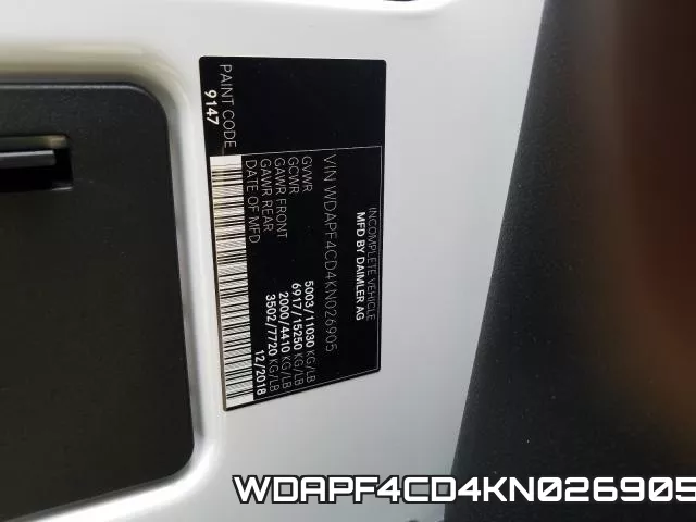 WDAPF4CD4KN026905 фото 2
