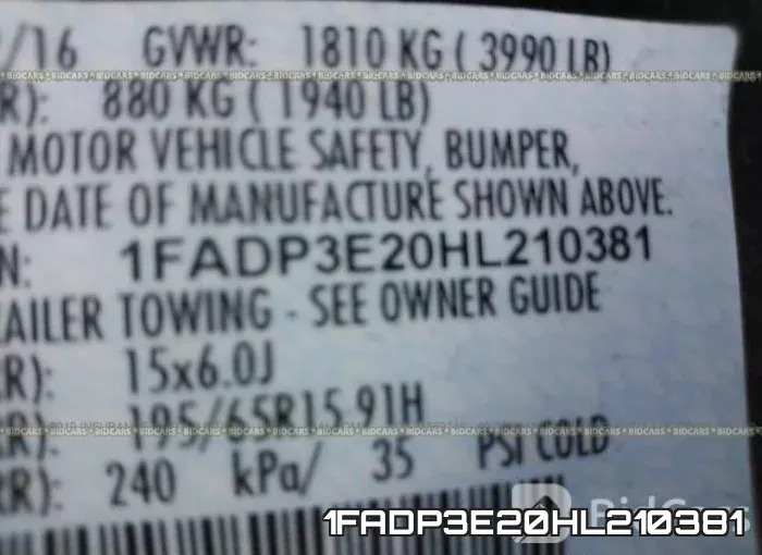 1FADP3E20HL210381 фото 10