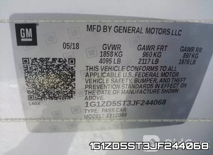 1G1ZD5ST3JF244068 фото 10