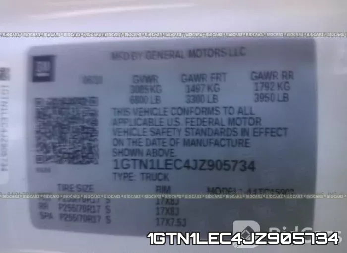 1GTN1LEC4JZ905734 фото 9