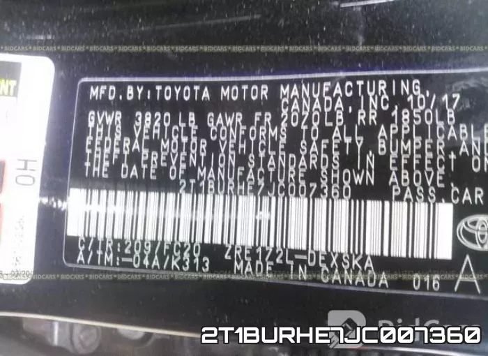 2T1BURHE7JC007360 фото 10
