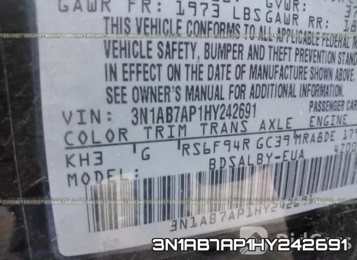 3N1AB7AP1HY242691 фото 9