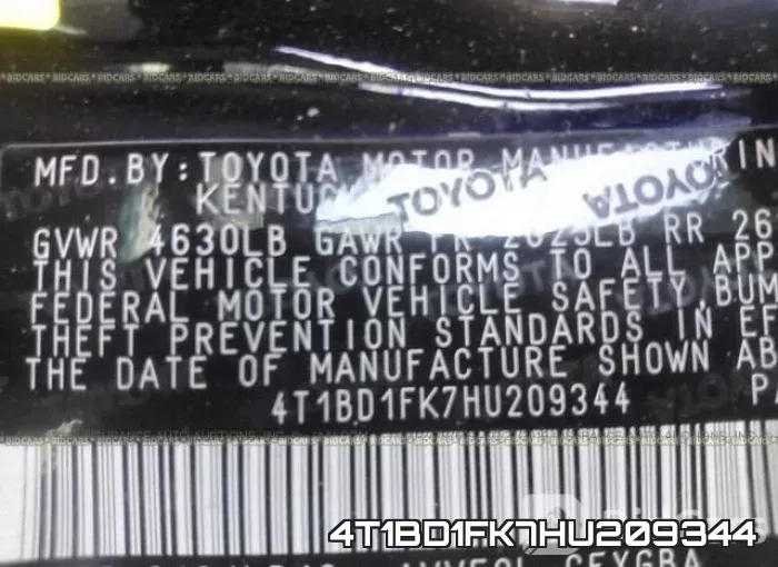 4T1BD1FK7HU209344 фото 10