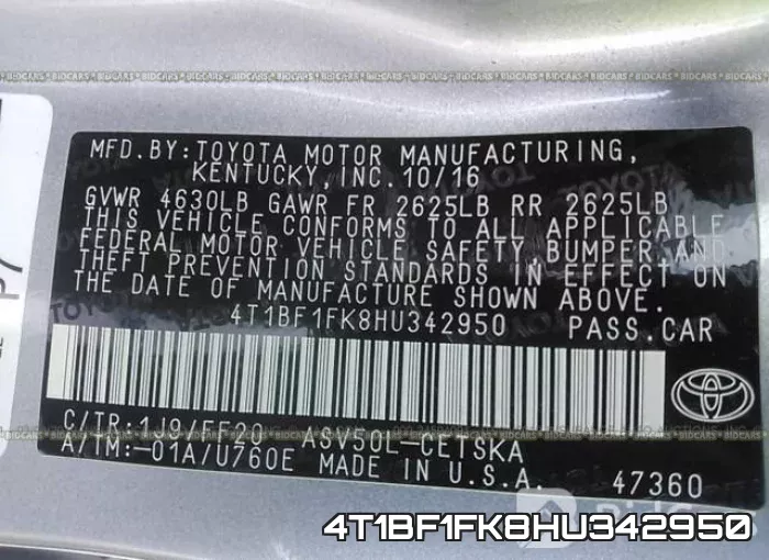 4T1BF1FK8HU342950 фото 10