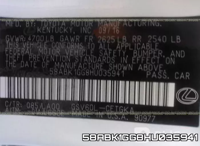 58ABK1GG8HU035941 фото 10
