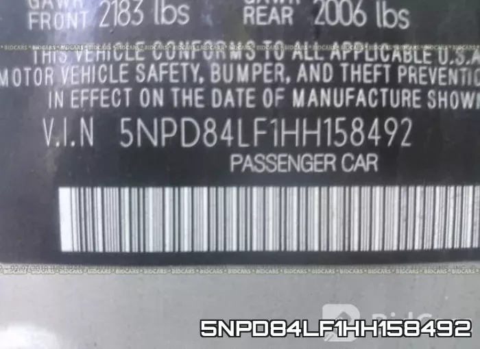 5NPD84LF1HH158492 фото 10
