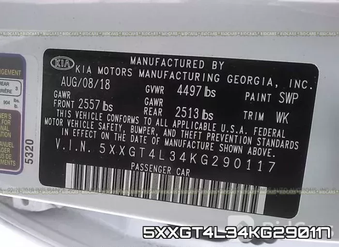 5XXGT4L34KG290117 фото 10