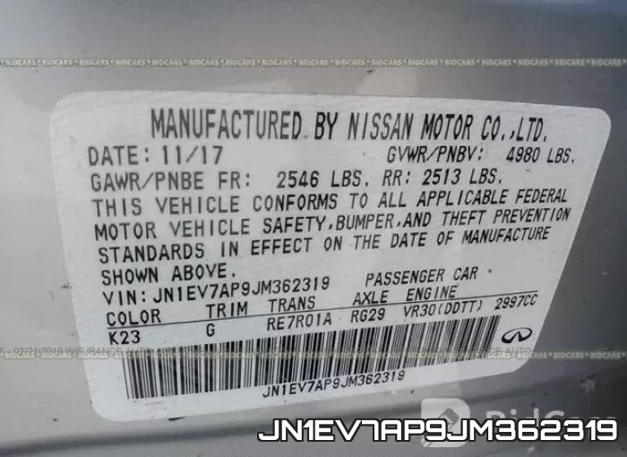 JN1EV7AP9JM362319 фото 10