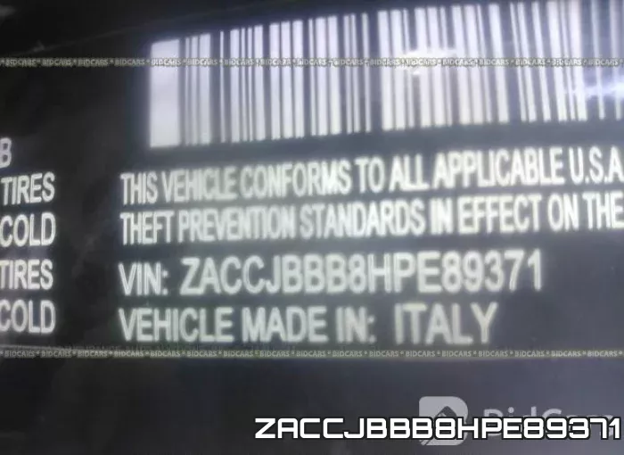 ZACCJBBB8HPE89371 фото 10