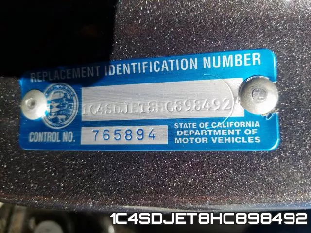 1C4SDJET8HC898492 фото 2