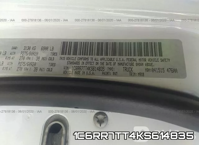 1C6RR7TT4KS614835 фото 10