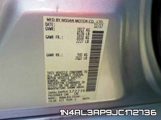 1N4AL3AP9JC172736 фото 2