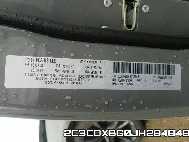 2C3CDXBG0JH284848 фото 2