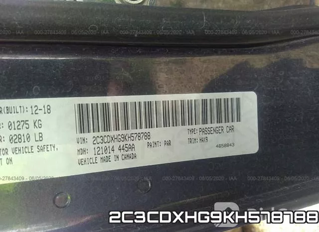 2C3CDXHG9KH578788 фото 10