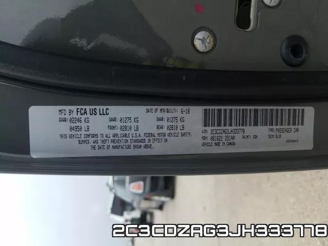 2C3CDZAG3JH333778 фото 2