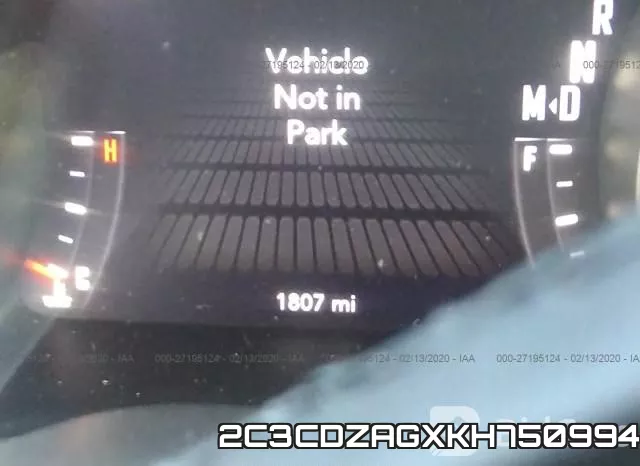 2C3CDZAGXKH750994 фото 8